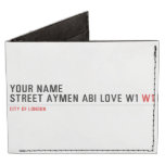 Your Name Street aymen abi love w1  Wallet Tyvek® Billfold Wallet