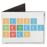 Happy
 Birthday
 Sarah  Wallet Tyvek® Billfold Wallet