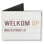 Welkom  Wallet Tyvek® Billfold Wallet