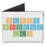 happy 
 birthday 
 LEO  Wallet Tyvek® Billfold Wallet