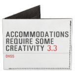 Accommodations require some creativity  Wallet Tyvek® Billfold Wallet