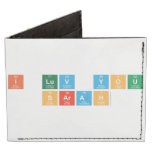 I luv you
 Sarah  Wallet Tyvek® Billfold Wallet