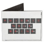 Periodic
 Table
 Writer  Wallet Tyvek® Billfold Wallet