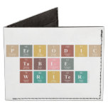 Periodic
 Table
 Writer  Wallet Tyvek® Billfold Wallet