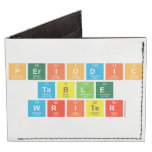 Periodic
 Table
 Writer  Wallet Tyvek® Billfold Wallet