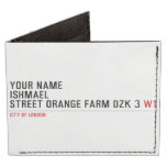 Your Name ishmael Street orange farm dzk 3  Wallet Tyvek® Billfold Wallet