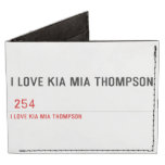 I LOVE KIA MIA THOMPSON    Wallet Tyvek® Billfold Wallet