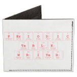 Periodic
 Table
 Writer  Wallet Tyvek® Billfold Wallet