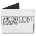 andesite drive  Wallet Tyvek® Billfold Wallet