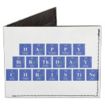 Happy 
 Birthday
 Christine  Wallet Tyvek® Billfold Wallet