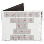 TEAMWORK
 makes
 the
 DREAM
 WORK  Wallet Tyvek® Billfold Wallet