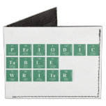 Periodic
 Table
 Writer  Wallet Tyvek® Billfold Wallet