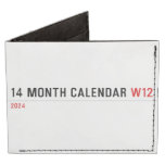 14 month calendar  Wallet Tyvek® Billfold Wallet