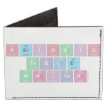Periodic
 Table
 Writer  Wallet Tyvek® Billfold Wallet