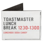 Toastmaster Lunch break  Wallet Tyvek® Billfold Wallet