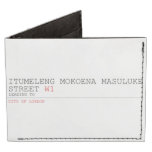 ITUMELENG MOKOENA MASULUKE  Street  Wallet Tyvek® Billfold Wallet