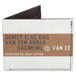 Geniet elke dag van een ander         dagmenu  Wallet Tyvek® Billfold Wallet