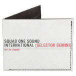 SQUAD ONE SOUND INTERNATIONAL  Wallet Tyvek® Billfold Wallet