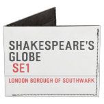 Shakespeare's globe   Wallet Tyvek® Billfold Wallet