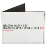 MEADOW WATCH COV remaking Upper Spon Street  Wallet Tyvek® Billfold Wallet