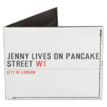 Jenny lives on pancake Street  Wallet Tyvek® Billfold Wallet