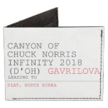 Canyon of chuck norris INFinity 2018 (D'oh)  Wallet Tyvek® Billfold Wallet