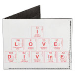 I
 LOVE 
 DIVINE  Wallet Tyvek® Billfold Wallet