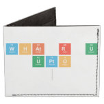 What r U
 Upto
   Wallet Tyvek® Billfold Wallet
