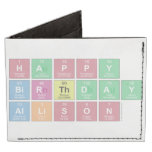 Happy
 Birthday
 Allison  Wallet Tyvek® Billfold Wallet