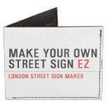 make your own street sign  Wallet Tyvek® Billfold Wallet