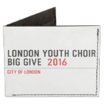 London Youth Choir Big Give   Wallet Tyvek® Billfold Wallet