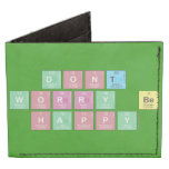 dont 
 worry be 
 happy  Wallet Tyvek® Billfold Wallet