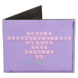 Sophie
 Congratulations
 On your
 gcse 
 results
 xx  Wallet Tyvek® Billfold Wallet