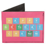 Happy 
 Birthday
 Chandni  Wallet Tyvek® Billfold Wallet