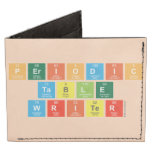 Periodic
 Table
 Writer  Wallet Tyvek® Billfold Wallet