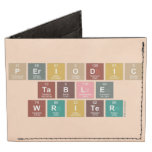 Periodic
 Table
 Writer  Wallet Tyvek® Billfold Wallet
