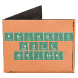 Periodic
 Table
 Writer  Wallet Tyvek® Billfold Wallet