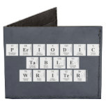 Periodic
 Table
 Writer  Wallet Tyvek® Billfold Wallet