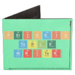 Periodic
 Table
 Writer  Wallet Tyvek® Billfold Wallet