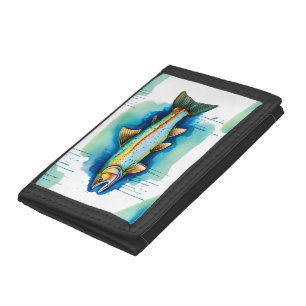 Wallet - Watercolor Series: Trout/Salmon
