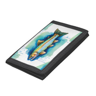 Wallet - Watercolor Series: Trout/Salmon