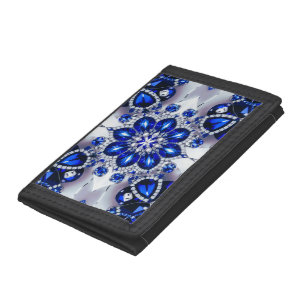 Wallet with Blue White Colors Modern Design