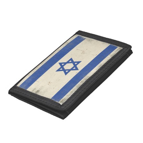 Wallet with Cool Distressed Israel Flag