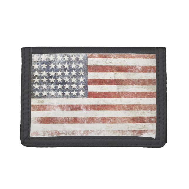 Wallet with Cool USA Flag (Front)