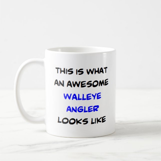 walleye angler, awesome coffee mug (Left)