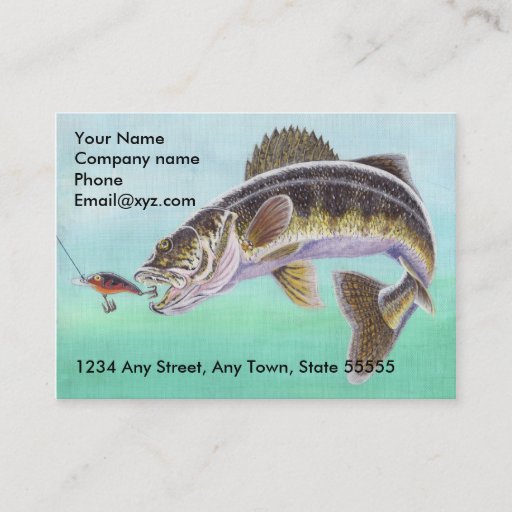 Customizable WALLEYE Business Card Template