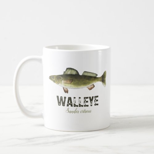 Walleye Fish Modern Fisherman Angler Coffee Mug