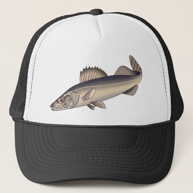 Walleye Fish Trucker Hat (Front)