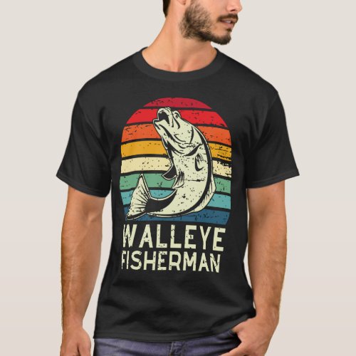 walleye fisherman cool walleye fishing design Men  T_Shirt