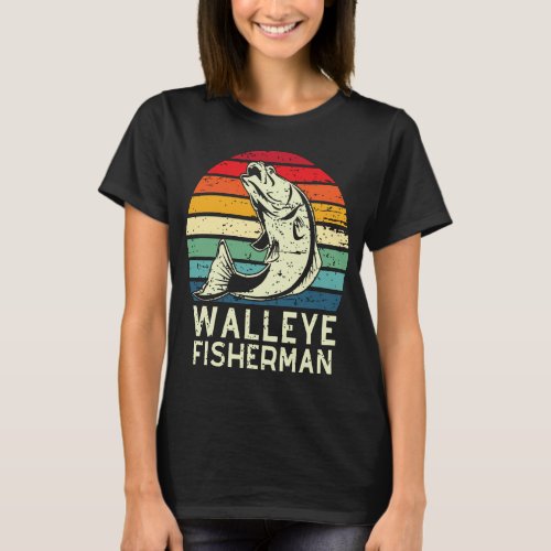 walleye fisherman cool walleye fishing design Wome T_Shirt
